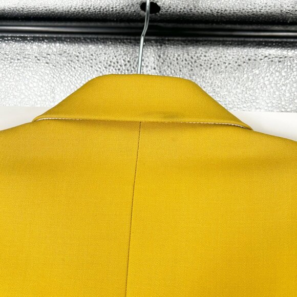 NWT Nili Lotan Valerie Double Breasted Blazer Jacket in Mustard - Picture 11 of 11
